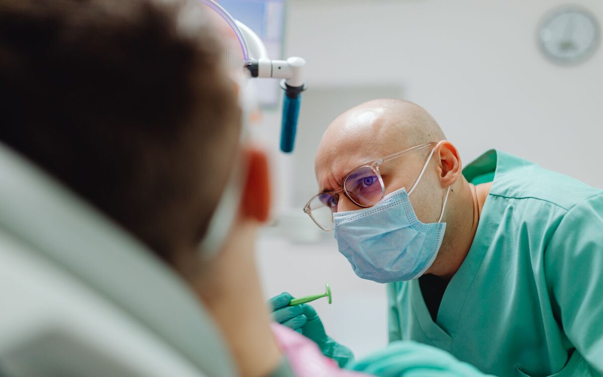 A dental surgery with equipment ready for a patient